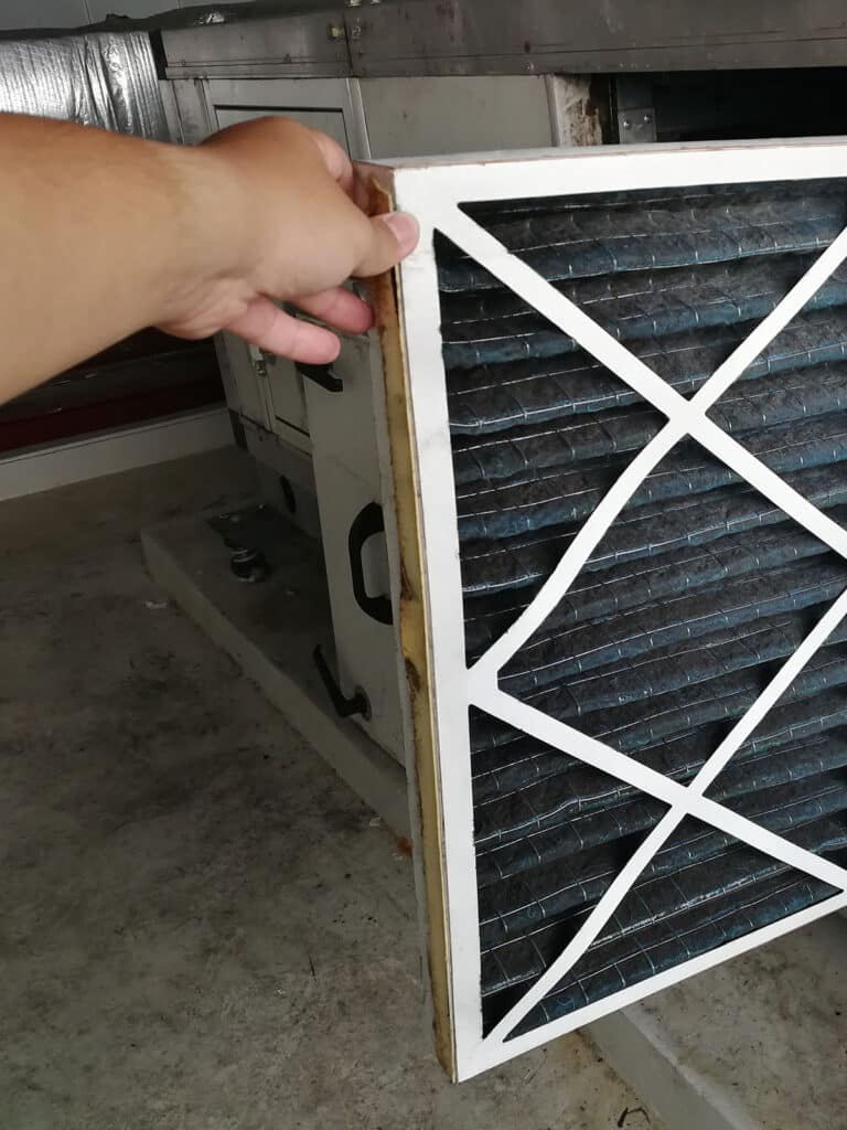 replacing air filter
