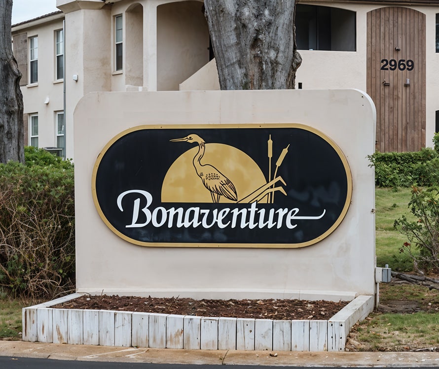 Bonaventure outside sign